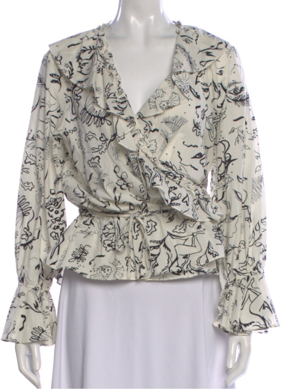RIXO x Laura Jackson Floral Blouse